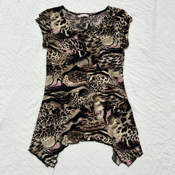 90’s cheetah print top - Picture 5 of 9